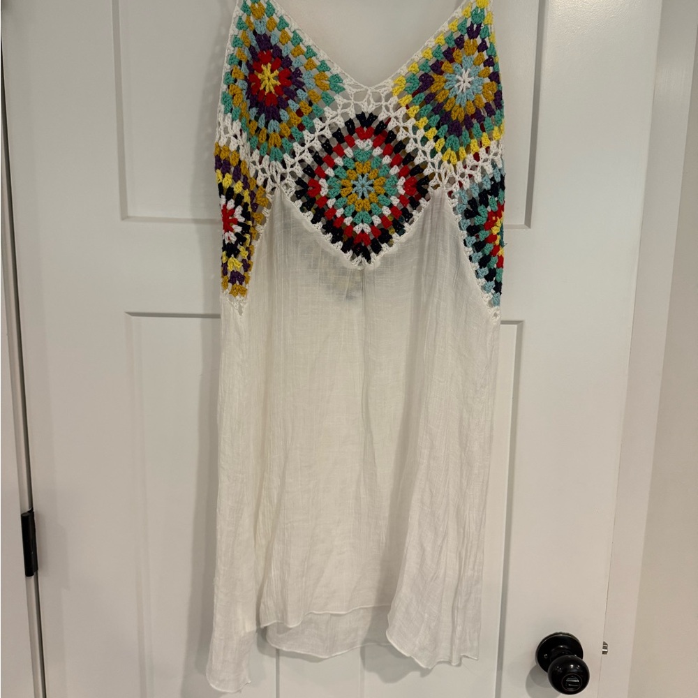 Colorful Crochet Boho Dress